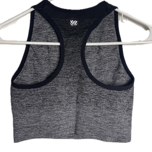 Forever 21 High Neck Sports Bra Small Black / Gray - Picture 2 of 4